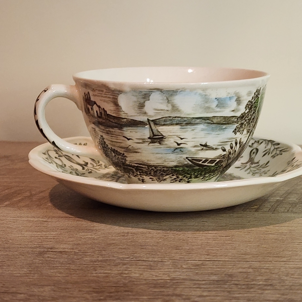 Johnson Brothers Cottage Garden Breakfast cup & saucer Made England Windsor Ware - Picture 4 of 16